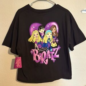 Bratz Dolls graphic boxy Tee shirt, black, size XL, NWT